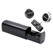 Ulanzi A21 (czarno-biały) - bezprzewodowy zestaw audio, 2x mikrofon (odbiornik USB-C, 24bit, klipsy i paski)